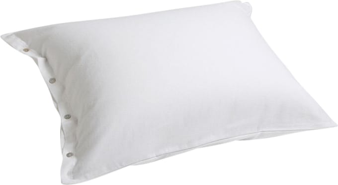 Yumeko kussensloop flanel wit 60x70 - Biologisch & ecologisch - 1 stuk