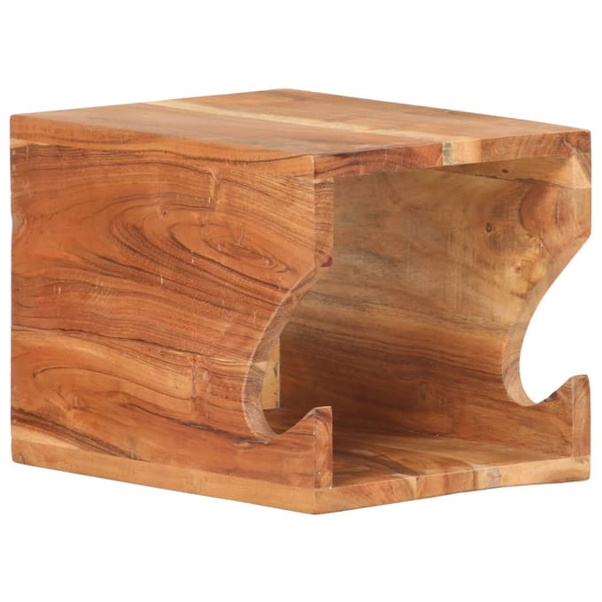 vidaXL - Wandfietsenrek - 35x25x25 - cm - massief - acaciahout