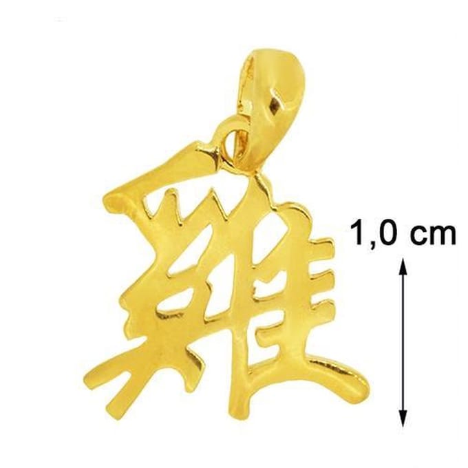 Blinx Jewels Vergulden Hanger Chinese Horoscoop Haan