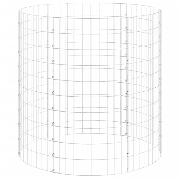 vidaXL - Compostbak - Ø100x100 - cm - gegalvaniseerd - staal