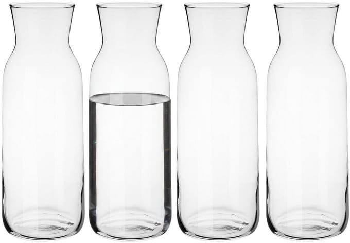 Glasmark Waterkan - 4x - 1L - glas - waterkaraf - schenkkan