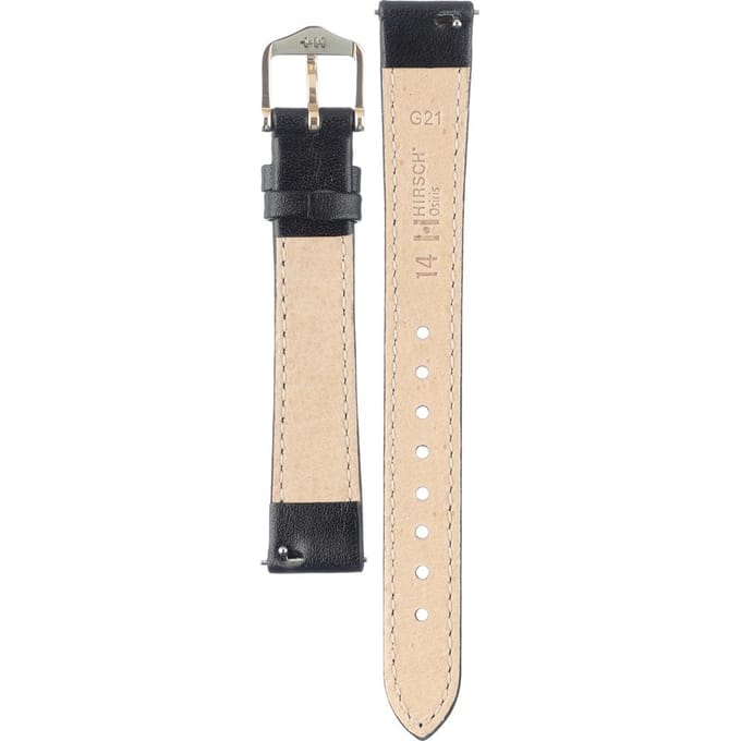 Hirsh Horlogeband Osiris Donkerblauw - Leer - 14mm