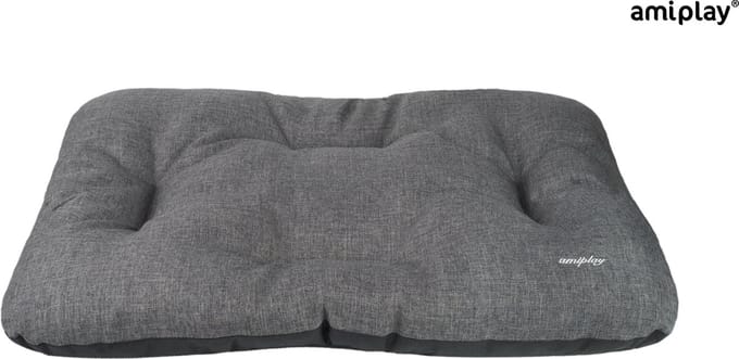 Amiplay Rechthoekig kussen Palermo donker grijs maat-M / 55x45x6cm