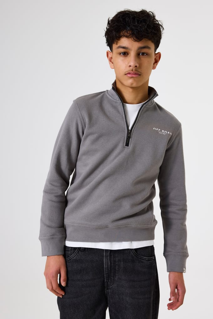 Sweater met 1/2 rits voor kinderen Garcia
