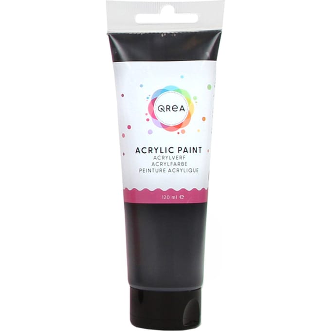 Acrylverf Qrea 120 ml zwart
