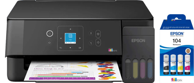 Epson EcoTank ET-2920 + 1 set extra inktflesjes