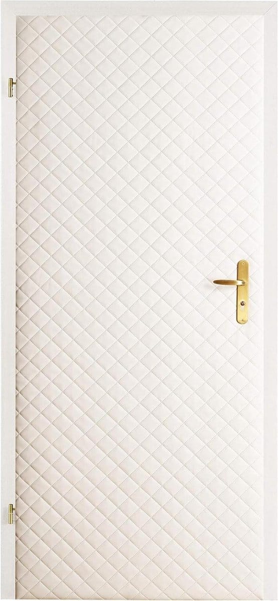 Deurbekleding Set - Isolatie Panel - Warmte En Geluid - Eenvoudige Zelfmontage - 1.5 Cm Dik - Ecru