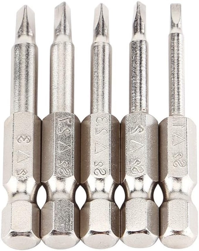 Set van 5 Magnetische Schroevendraaier Bits van 50mm - Ideaal voor Houtbewerking, Precisiewerk en Klussen