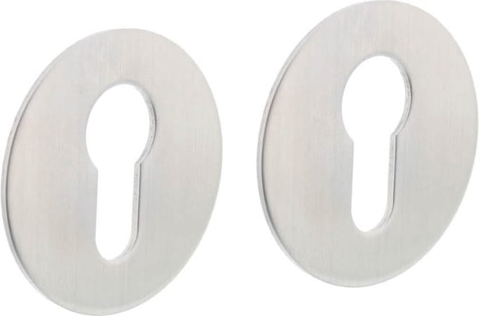 Intersteel Rozet met profielcilindergat 55x2 mm zelfklevend rvs geborsteld