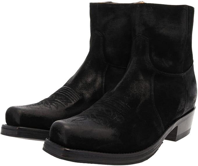 Sendra 7826 58 MICK Leren enkellaars voor heren zwart - 48 EU