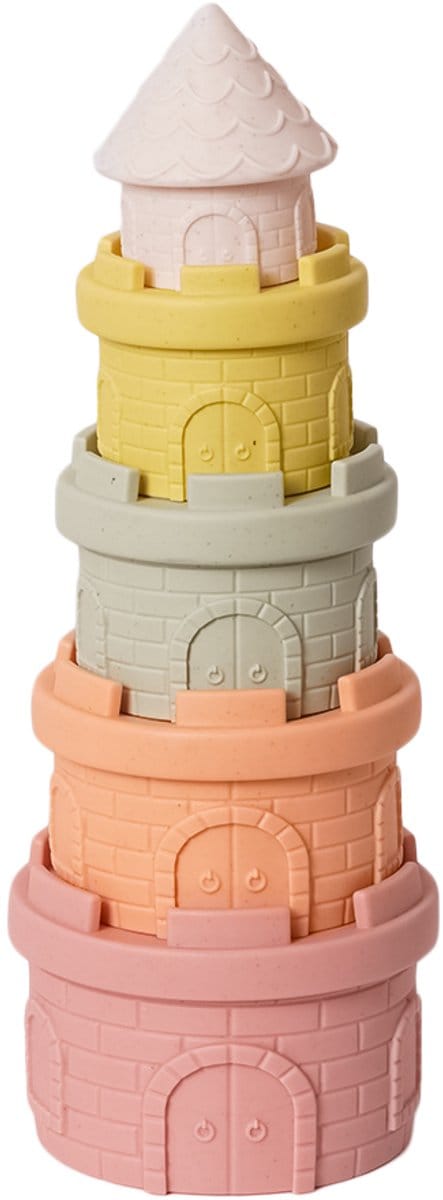 Speelgoedtopdeals - BIOplastic Stapeltoren Kasteel - Duurzaam speelgoed