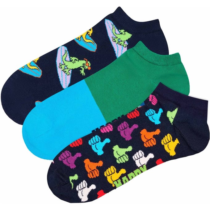 Happy Socks - 3-Pack Hang Loose Low Socks - Dames - Sokken