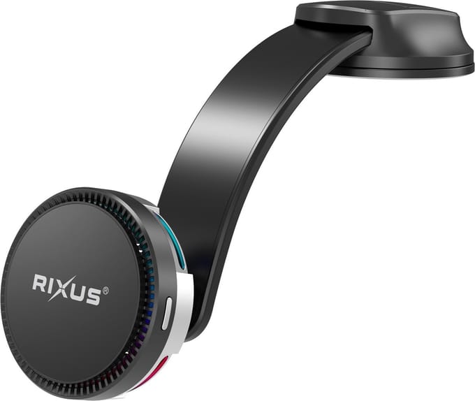Rixus RXWC72 Car Mount With Cooling & Wireless Charging 15W Black