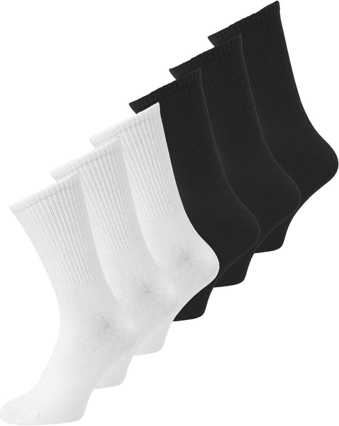 JACK&JONES - JACNOLAN SOLID TENNIS SOCKS 6 PACK - Heren - Sokken