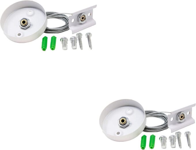 Spanningsrail Ophangset 2 Pack - Exotro - 1 Fase - 1 Meter - Wit