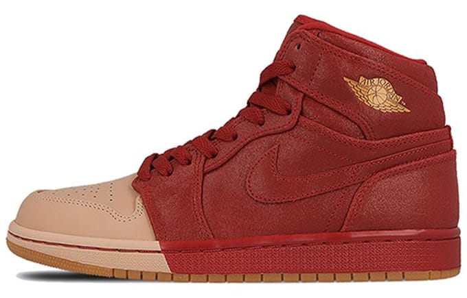 Jordan 1 Retro High Dip-Toe Rouge (aux femmes) 35.5 brown
