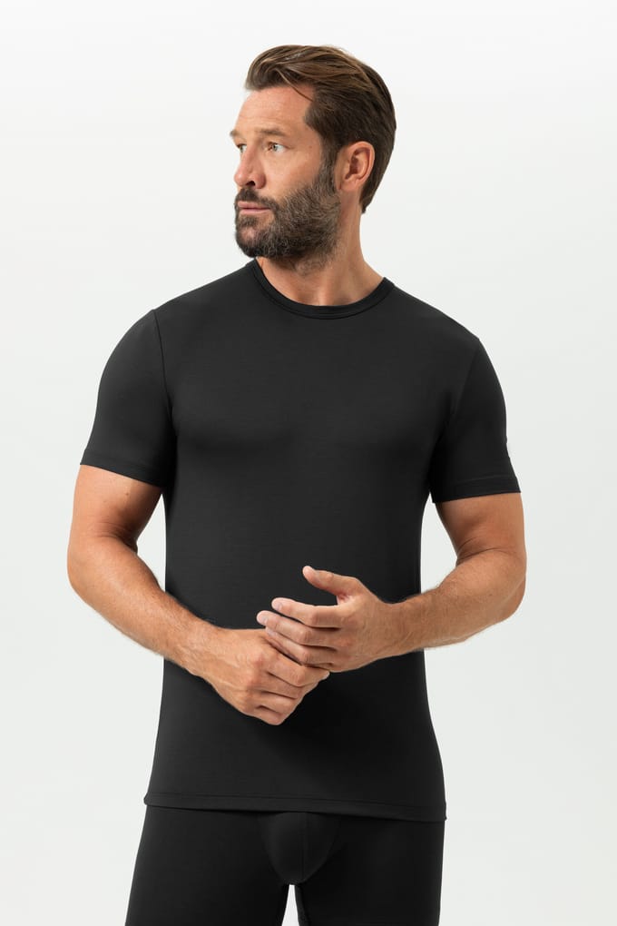 T-shirt Serie Iconic Modal Zwart