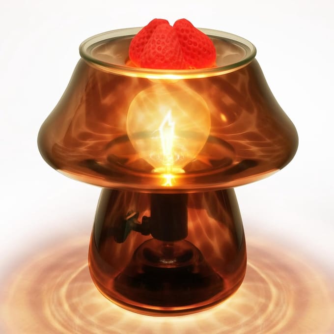 Elektrische Wax Warmer - Aroma Lamp - Geur Verspreiden - 3-in-1 Functionaliteit - Amber