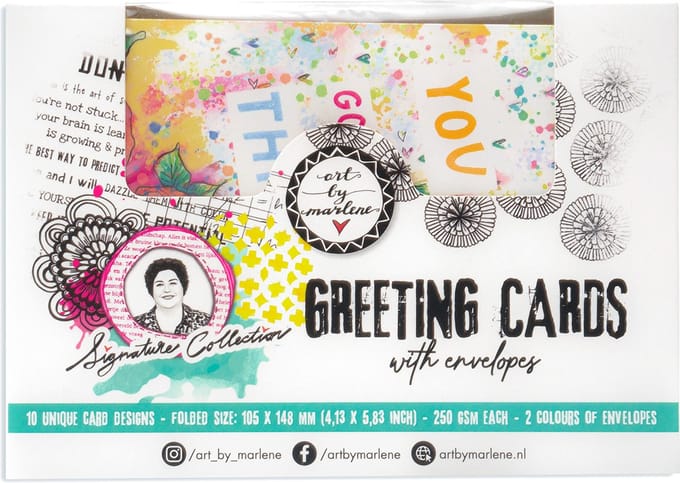 Greeting cards 10 unique designs - ABM Signature collection nr. 01
