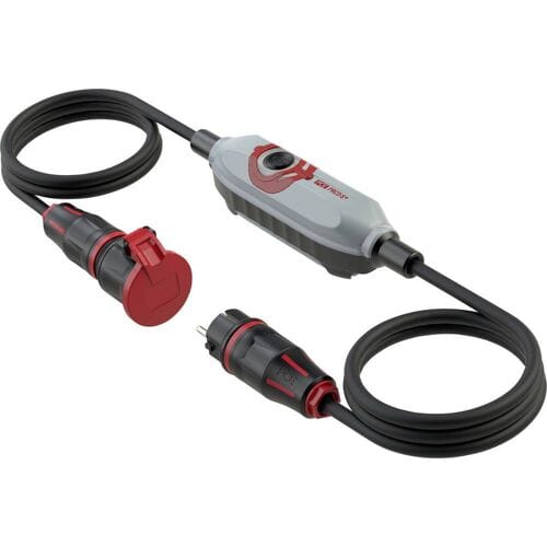 PCE 4670001 PRCD-verlengkabel PRCD-S+ Grijs, Zwart, Rood IP54