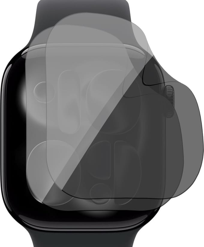 Privacy Screenprotector geschikt voor Apple Watch Series 11 / 10 42mm - 2x FlexGuard Screen Protector