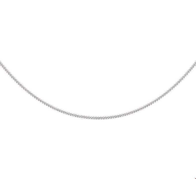 Zilver Gerhodineerde Collier gourmet 1 1326292 42 cm