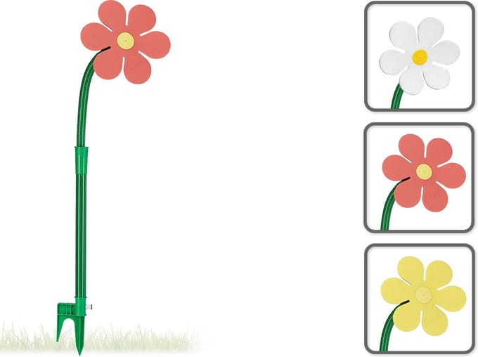 Watersproeier Bloem 102 cm - Waterpret - Rood, Wit of Geel