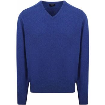 William Lockie Pullover Lamswol V Persian Royal Blue - Maat XL - Heren - Pullovers