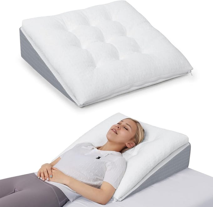 Leeskussen voor in Bed - Bookseat Ergonomisch - Rug en Nek Ondersteuning - Loungekussen