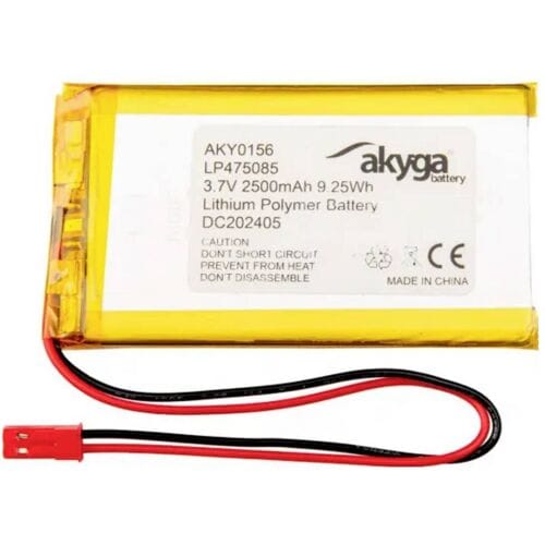 Akyga LP475085 Accupack Batterijgrootte: Speciaal LiPo 3.7 V 2500 mAh