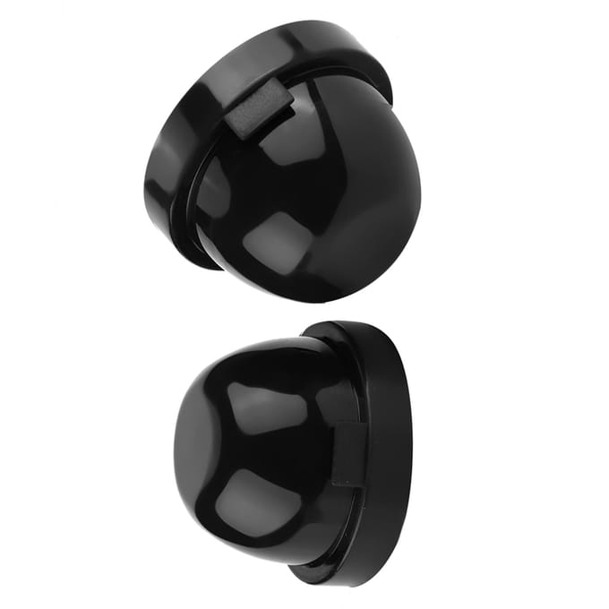 2 stuks 75 mm LED-koplamp stofdichte waterdichte rubberen behuizing afdichtingskappen black