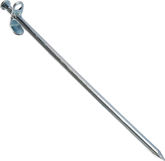 Grondpennen / tentharingen voor harde ondergrond - metaal - met open oog - 30 cm - Rotspenpen - Spijkerharingen