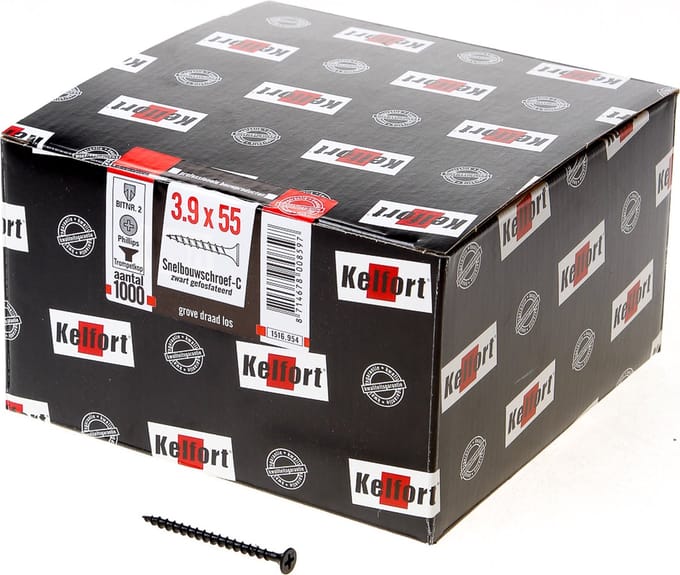 Kelfort Gipsplaatschroef Grof - 55 mm - 500 st