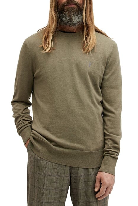 AllSaints Mode Merino Crew Avo Green Taglia: S | Maglioni a maglia Outlet | Uomo | Verde
