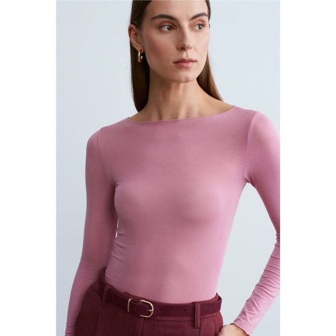 Slim Fit Bootcut Lange Mouw Gebreide Blouse