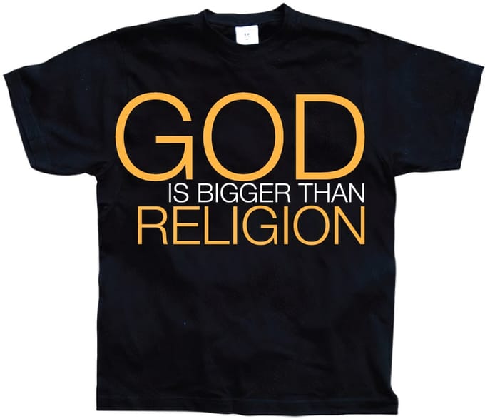 Hybris God Is Bigger Than Religion -T-shirt SH-1-15025-LFH2-2