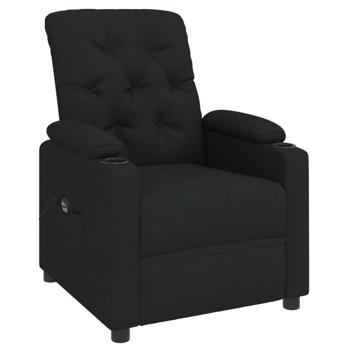 vidaXL - Fauteuil - verstelbaar - elektrisch - stof - zwart