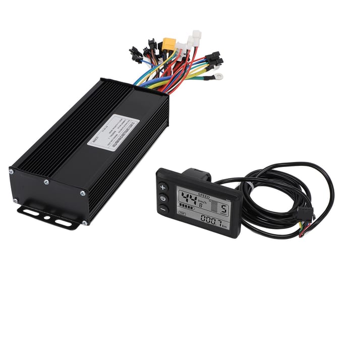 40A 3 Modi Sinusgolf Controller S866 Display Elektrische Fiets Ombouwset voor 36V 48V 52V 1500W black
