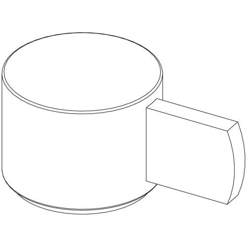 Keuco replacement handle complete 50100010020