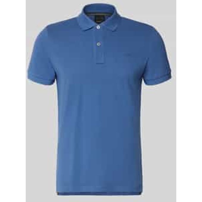 slim fit poloshirt met gestikt logo