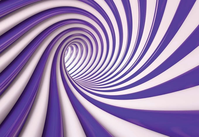 Fotobehang Abstract Swirl | PANORAMIC - 250cm x 104cm | 130g/m2 Vlies