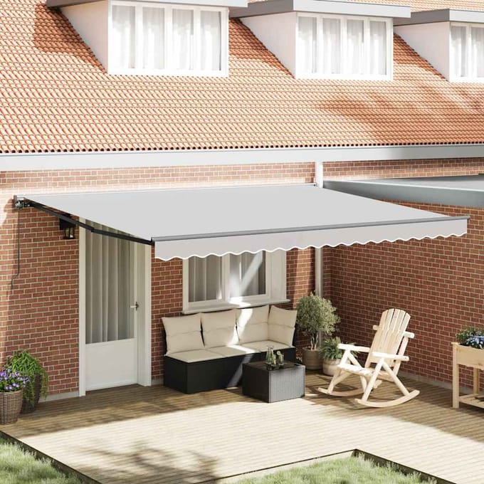 vidaXL - Handmatig - Afsheringsframe - 4,5 - x - 3 - m - Antraciet