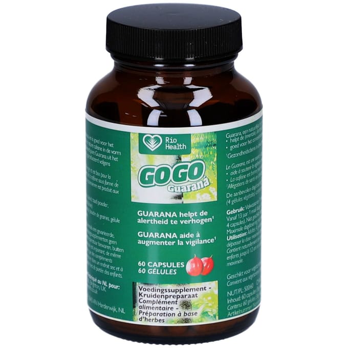 Rio Amazon Gogo guarana 60 Vegetarische capsules