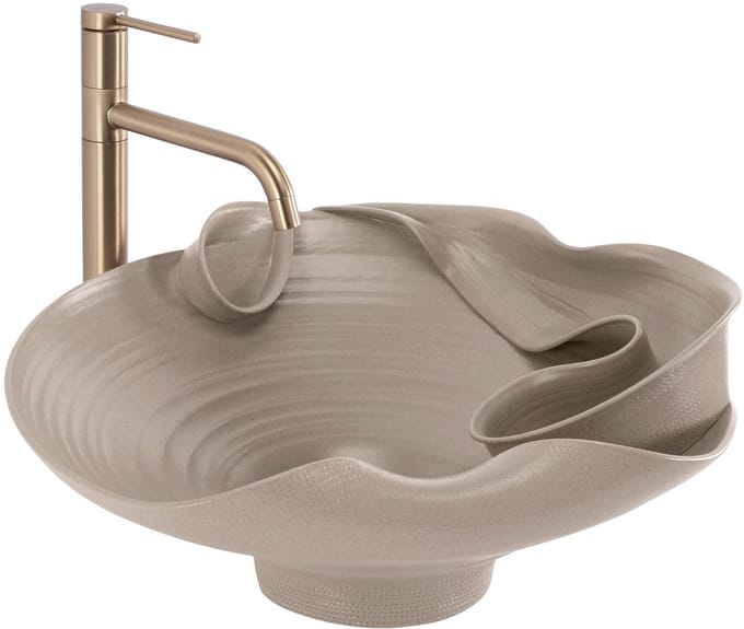 Rea Hm-12 Opzetwastafel Beige 480X44X18Cm