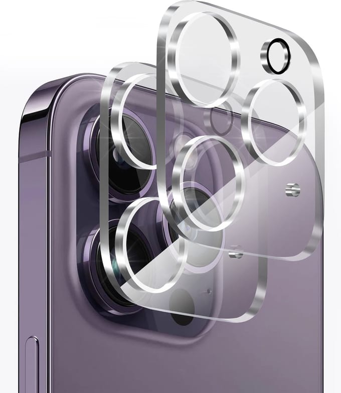 Camera Protector voor iPhone 15 Pro / iPhone 15 Pro Max - 2 stuks van glas Transparante glazen