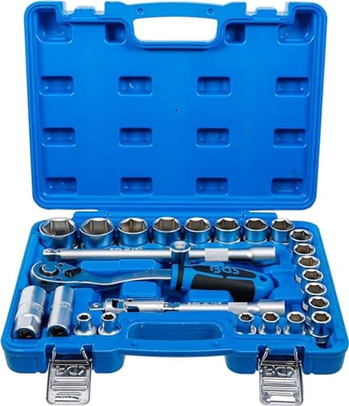 Dopsleutelset 12,5 mm (1/2 inch) - 27-delig - Professionele Gereedschapset