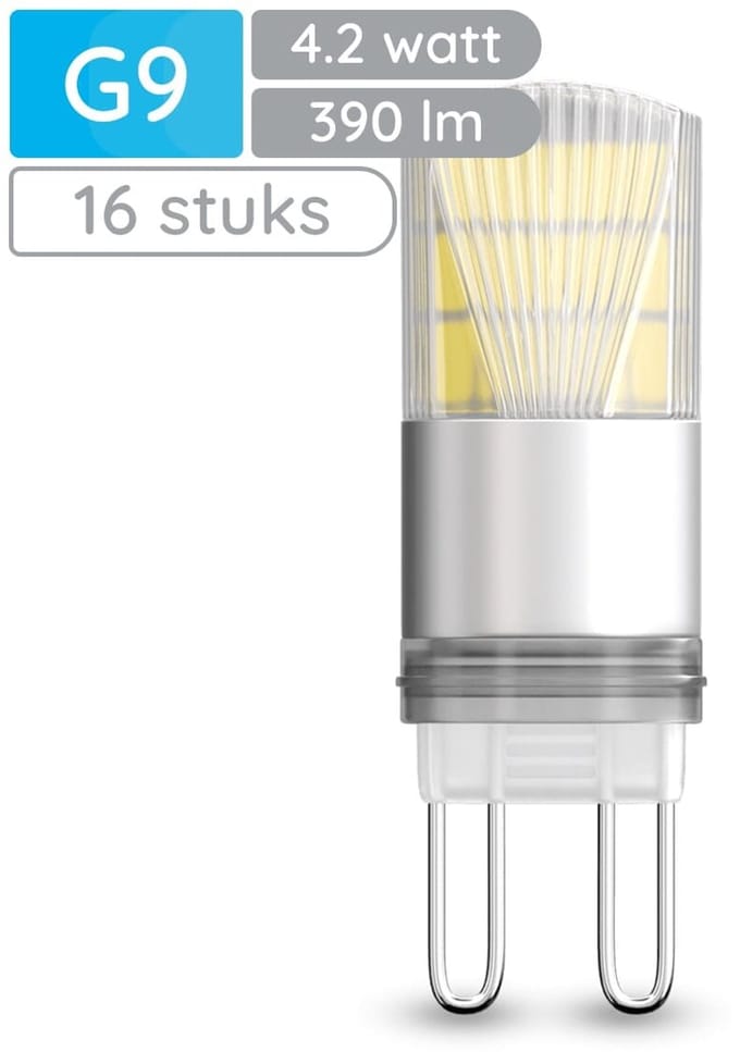 Modee LED Lamp G9 - 4.2W 6000K 390 LM 230V - LED Lamp insteek - Daglicht Wit - 16 stuks