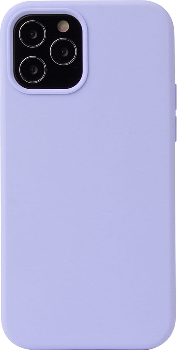 iPhone 14 PRO Hoesje - Liquid Case Siliconen Cover - Shockproof - Lichtpaars - Provium
