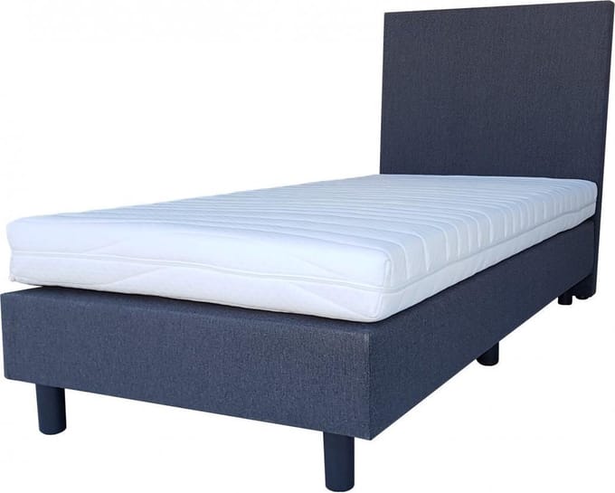 Boxspring Basic Antraciet - Comfort Foam Matras - 90x200cm