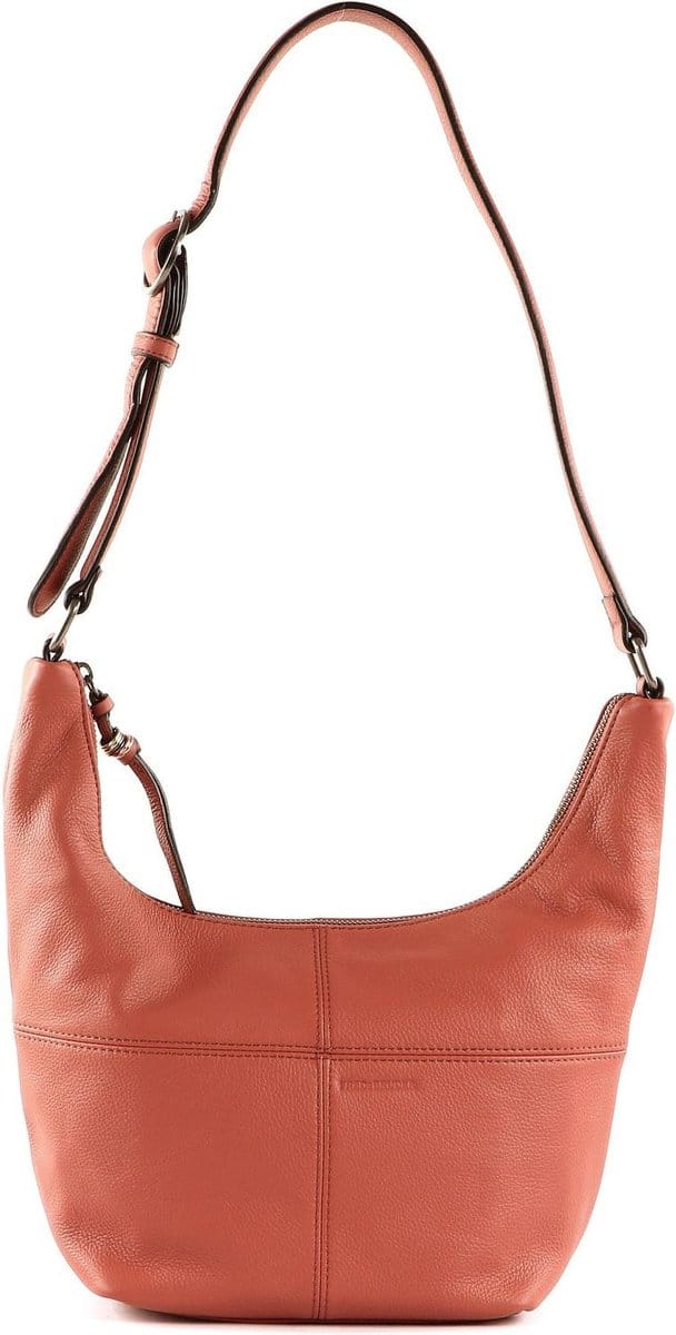 FREDsBRUDER Leren Schoudertas Pruvia Small Bucket Light Rust Terracotta